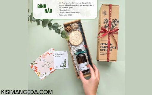 Tinh Dầu Thơm Phòng Khuếch Tán Cắm Que HENY GARDEN Mùi Hương Gỗ